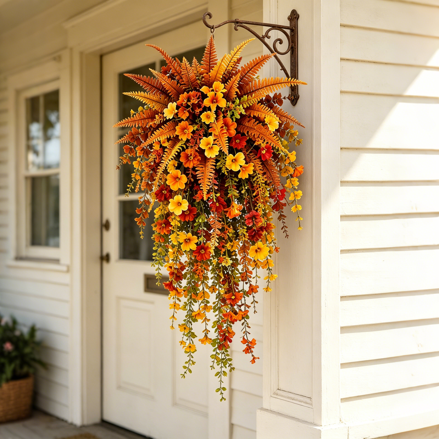 🍂60% OFF Artificial Autumn Harvest Swag Front Door & Farmhouse Porch Hanging Seasonal Decor