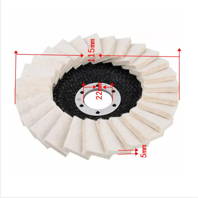【Hot Sale - 49% OFF Today】Century-old Wool Felt Flap Wheel, sanding and fine finishing 2-in-1