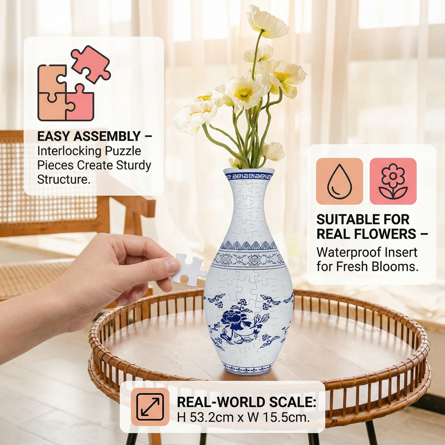 ⏰50% OFF 🧩 Elegant 3D Puzzle Vase