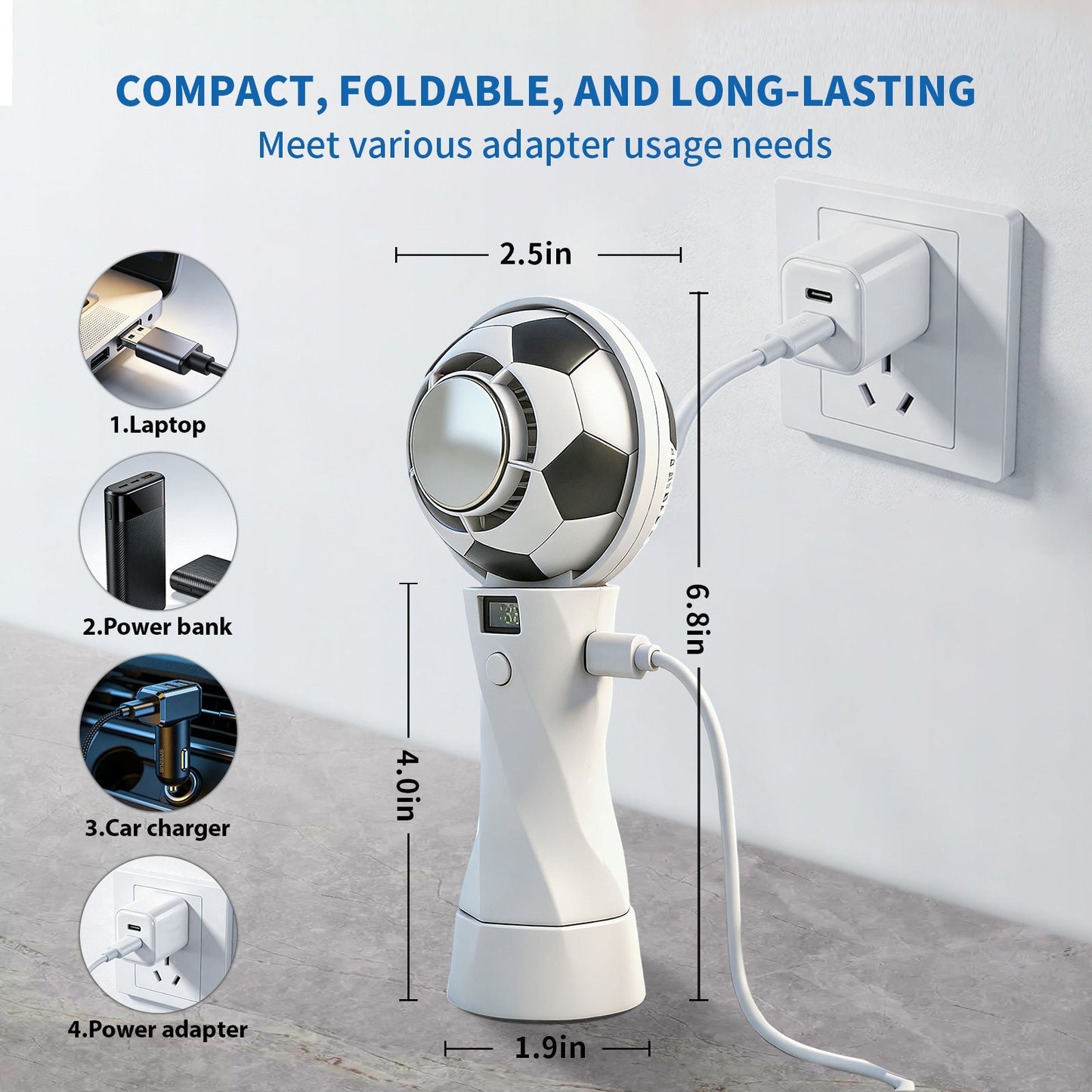 The Ultimate World Cup Style Portable Fan – Made for Your Summer Life