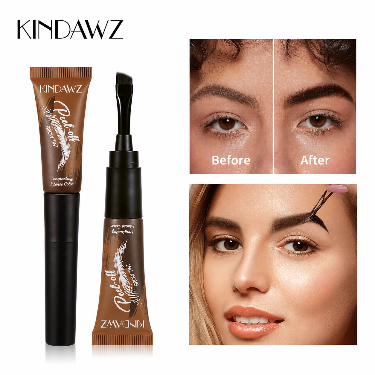 Instant Peel-Off Eyebrow Gel – Long-Lasting Natural Brow Tint