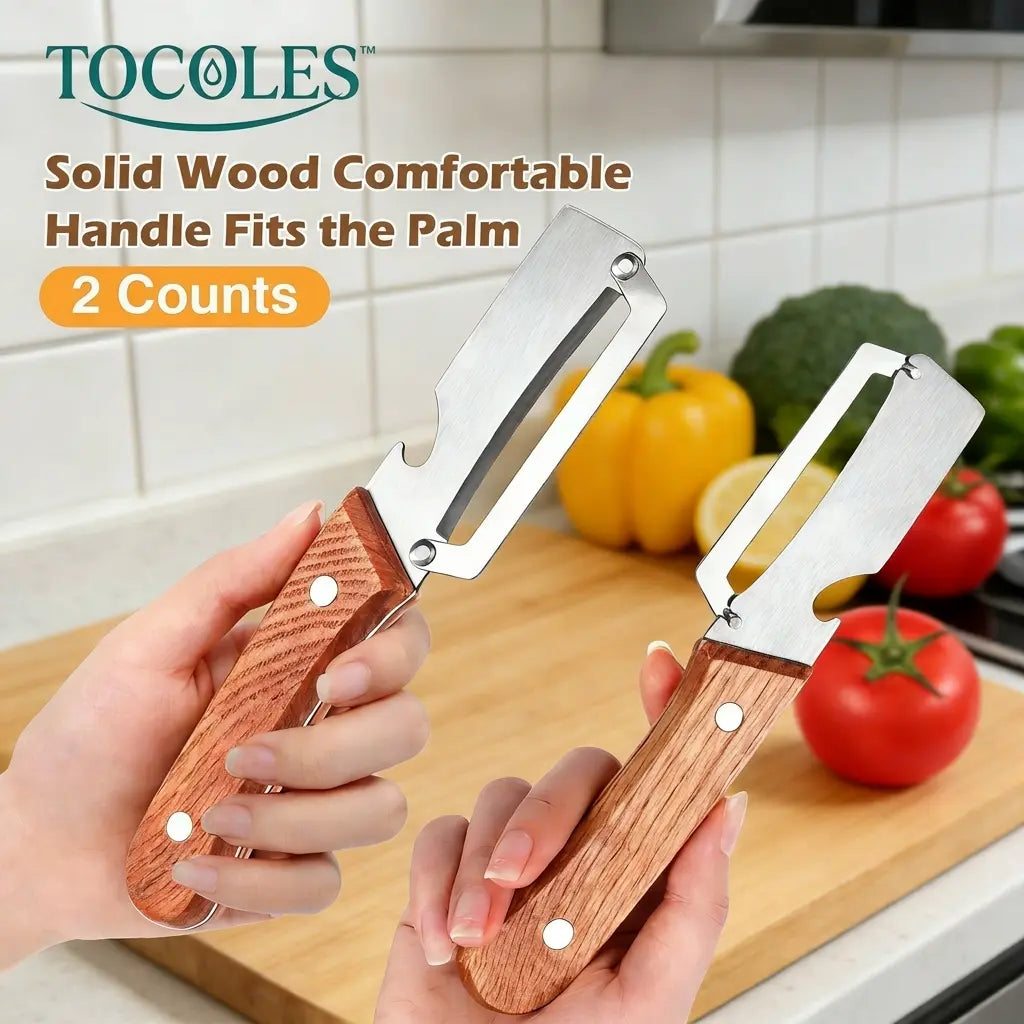 🍎🔪 One blade, endless kitchen magic — multi-function stainless steel peeler & knife for effortless prepping! 🥕✨