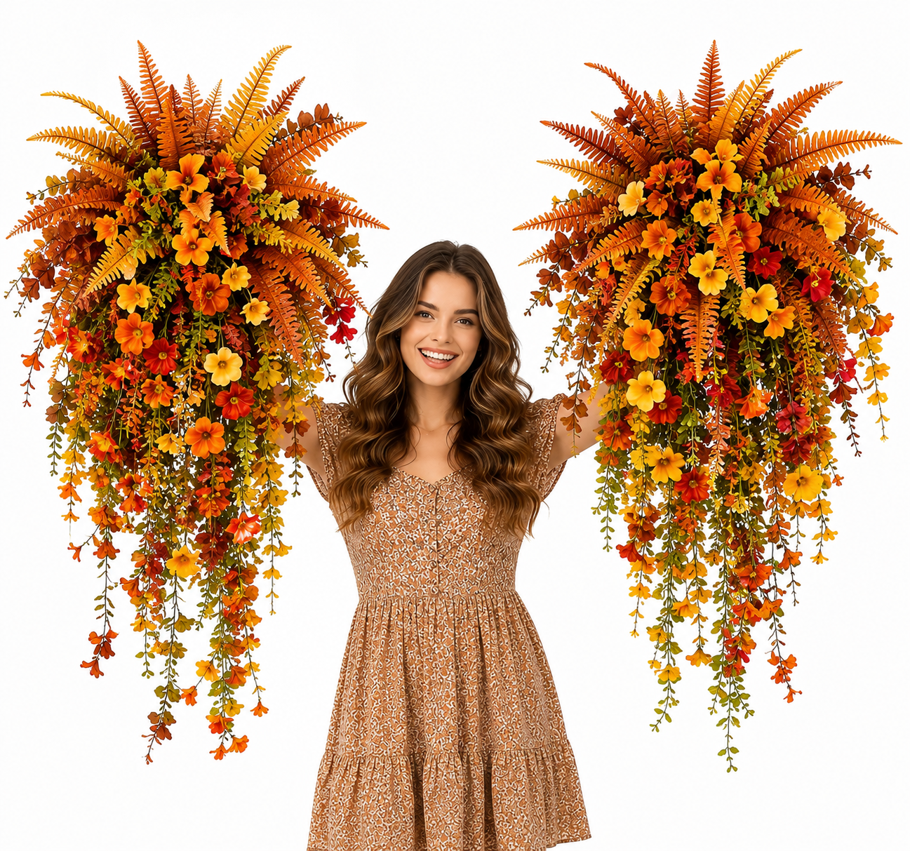 🍂60% OFF Artificial Autumn Harvest Swag Front Door & Farmhouse Porch Hanging Seasonal Decor