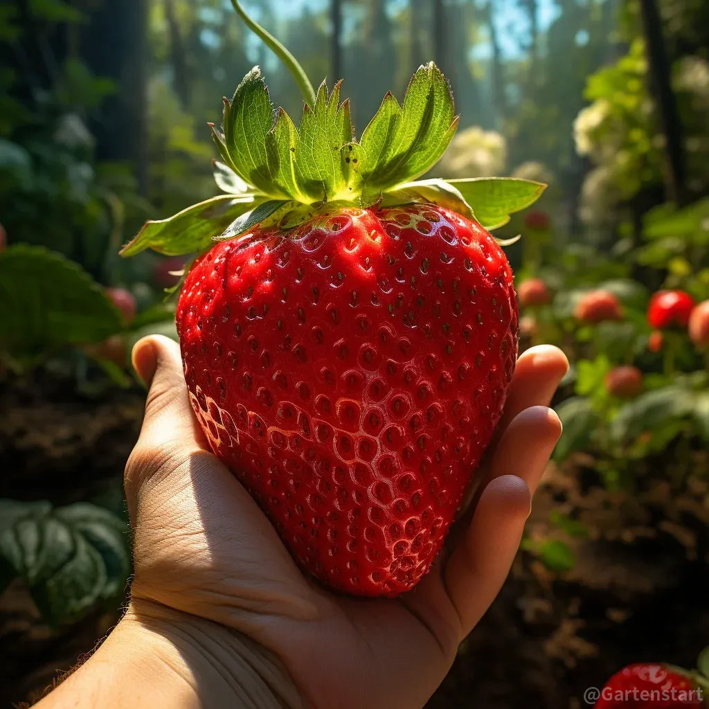 🍓Cream Giant Strawberry Seeds -- Various shapes & Natural juices🥤