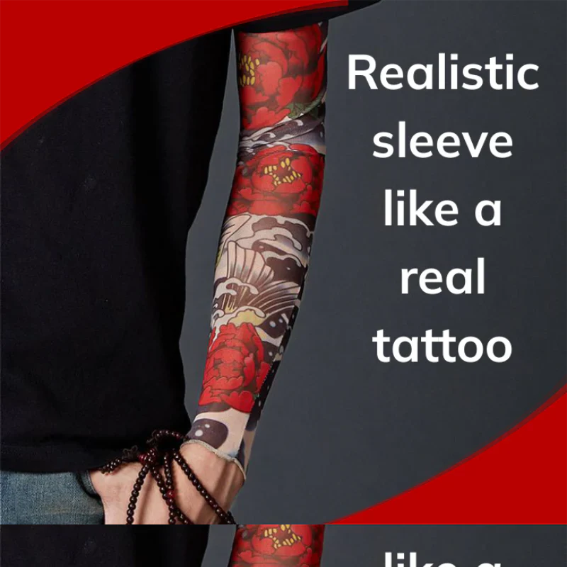 ✨2026 Brand New Design：Ukiyo-e style😎Stretchy Tattoo-Print Sleeve