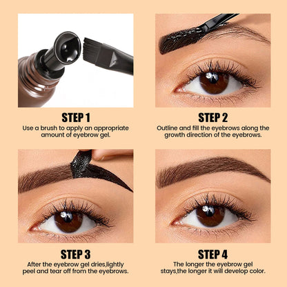 Instant Peel-Off Eyebrow Gel – Long-Lasting Natural Brow Tint