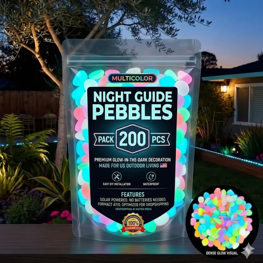 💥LAST DAY SALE 50%OFF💥🌈Colorful Glow-in-the-Dark Garden Stones☔