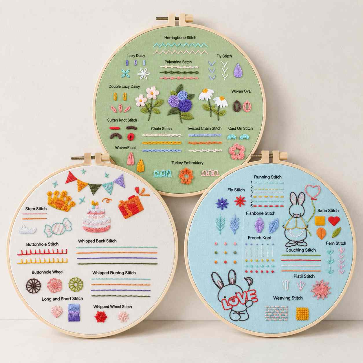 🌻🧵CraftHoop Stitch & Learn Beginner Embroidery Kit – Summer Edition