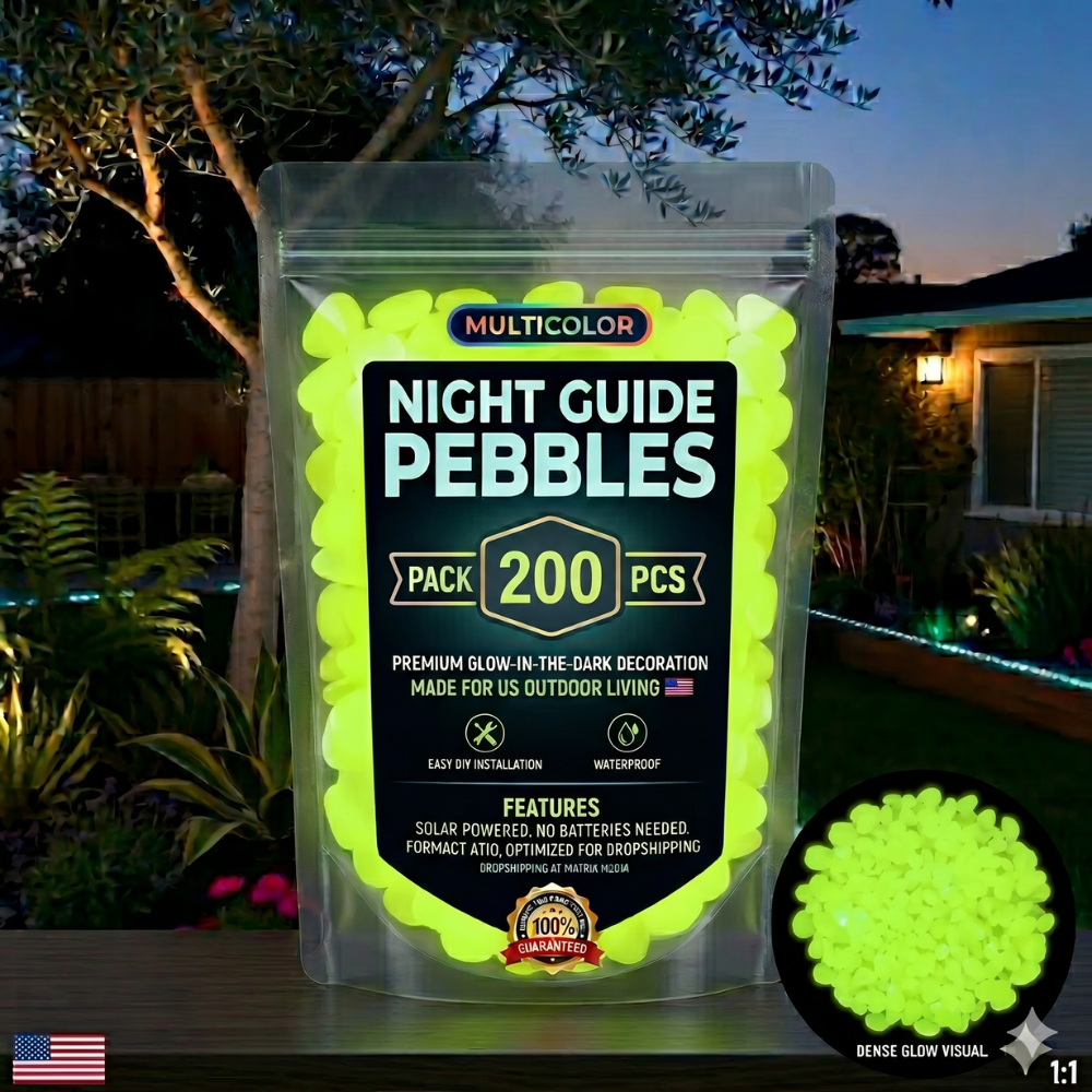 💥LAST DAY SALE 50%OFF💥🌈Colorful Glow-in-the-Dark Garden Stones☔