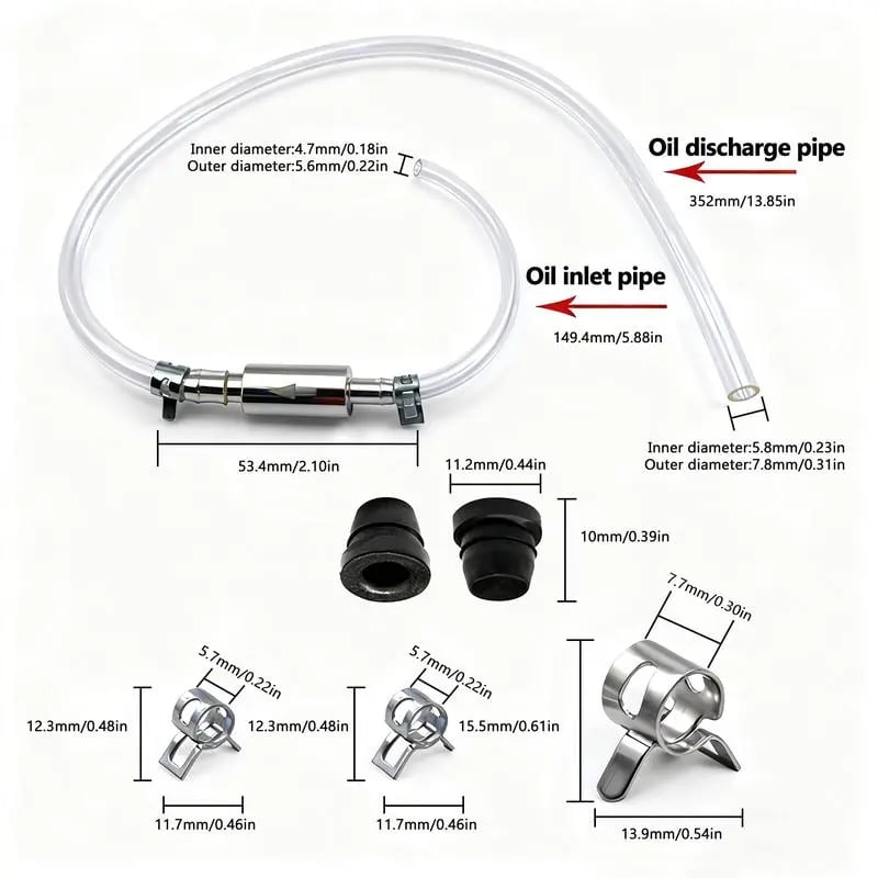 🛠 One-Way Check Valve Brake Bleeder Hose Kit