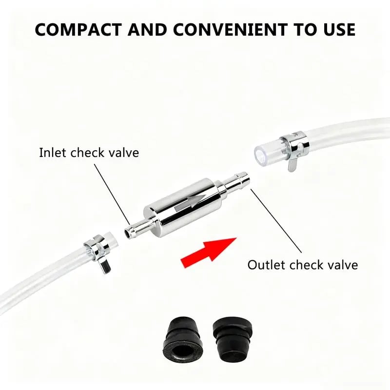 🛠 One-Way Check Valve Brake Bleeder Hose Kit