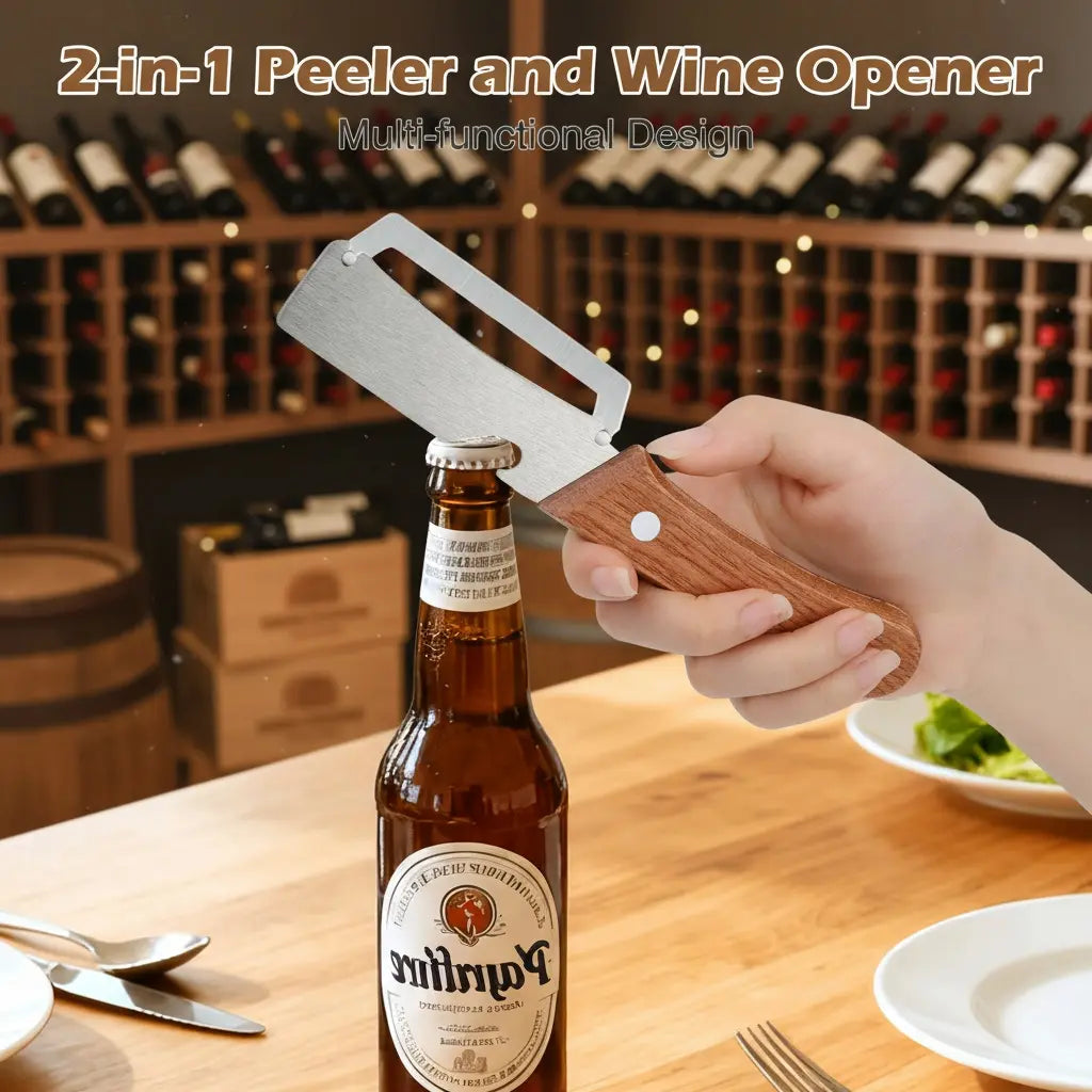 🍎🔪 One blade, endless kitchen magic — multi-function stainless steel peeler & knife for effortless prepping! 🥕✨