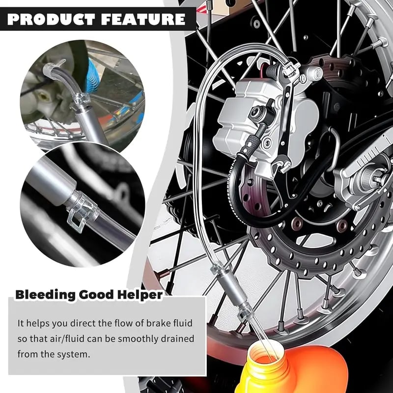 🛠 One-Way Check Valve Brake Bleeder Hose Kit