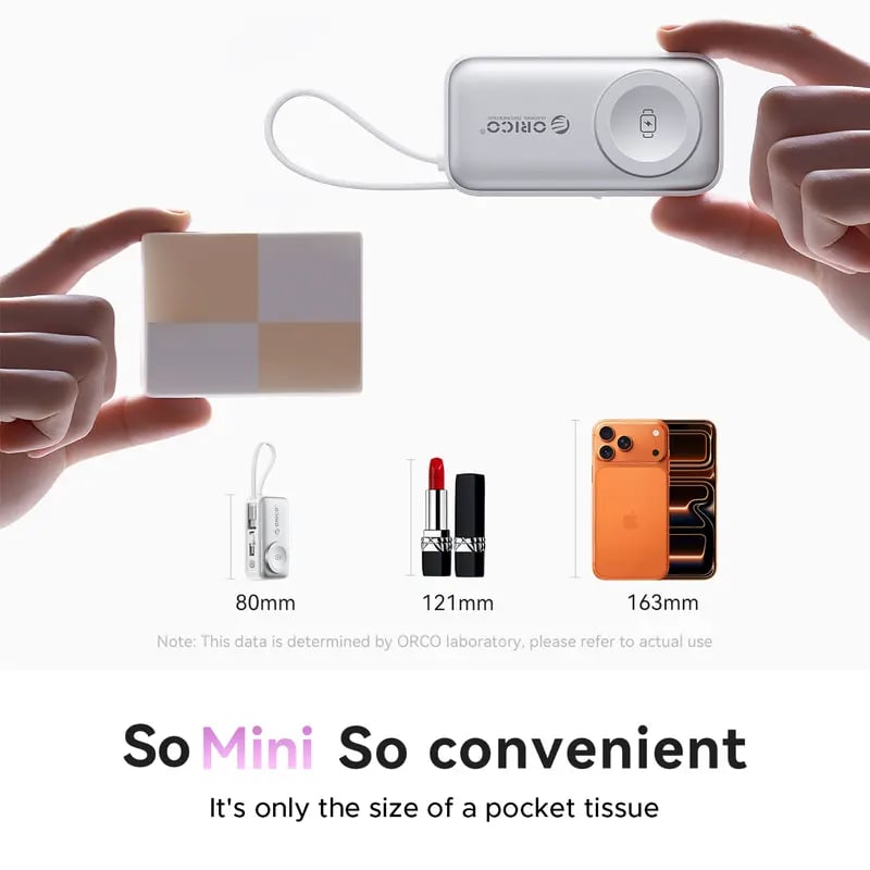 🔋 Orico 3-in-1 Power Bank – Wireless Watch Charger for iPhone & Android ✈️