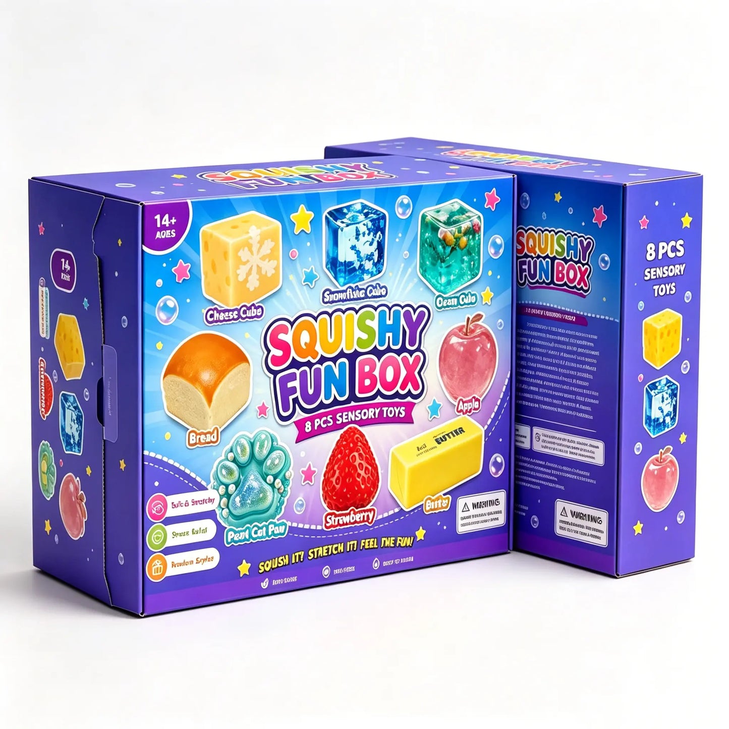 😳✨8-Piece Set Mystery Squishy Box,🎁FREE SHIPPING😍