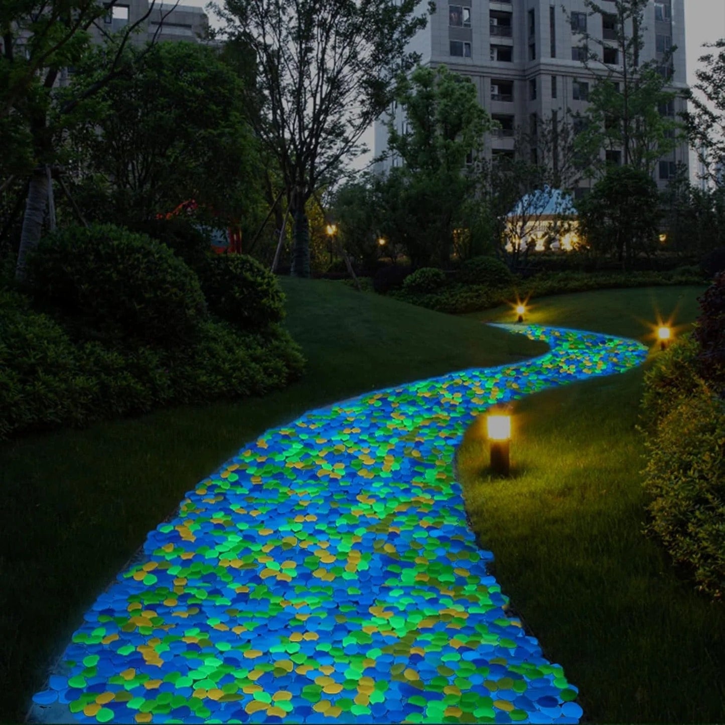 💥LAST DAY SALE 50%OFF💥🌈Colorful Glow-in-the-Dark Garden Stones☔