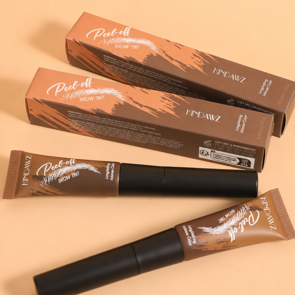 Instant Peel-Off Eyebrow Gel – Long-Lasting Natural Brow Tint