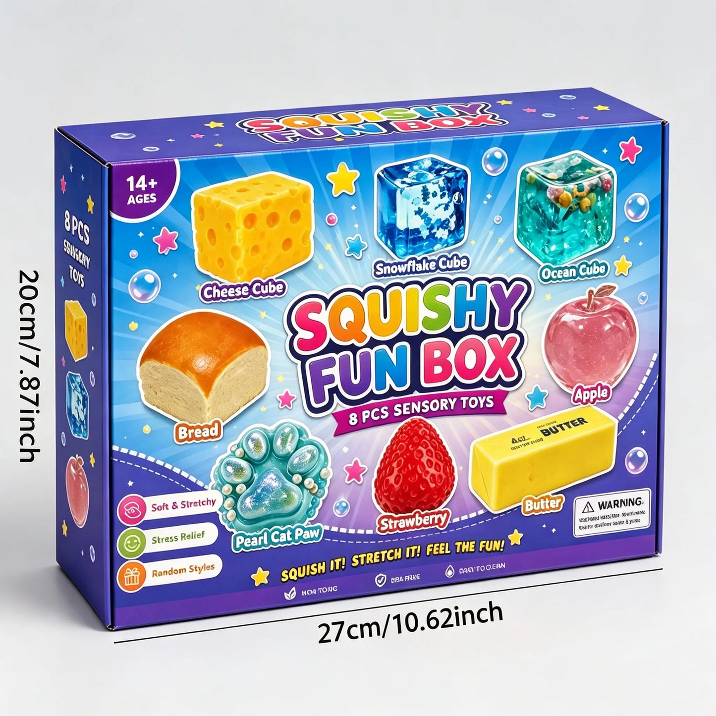 😳✨8-Piece Set Mystery Squishy Box,🎁FREE SHIPPING😍