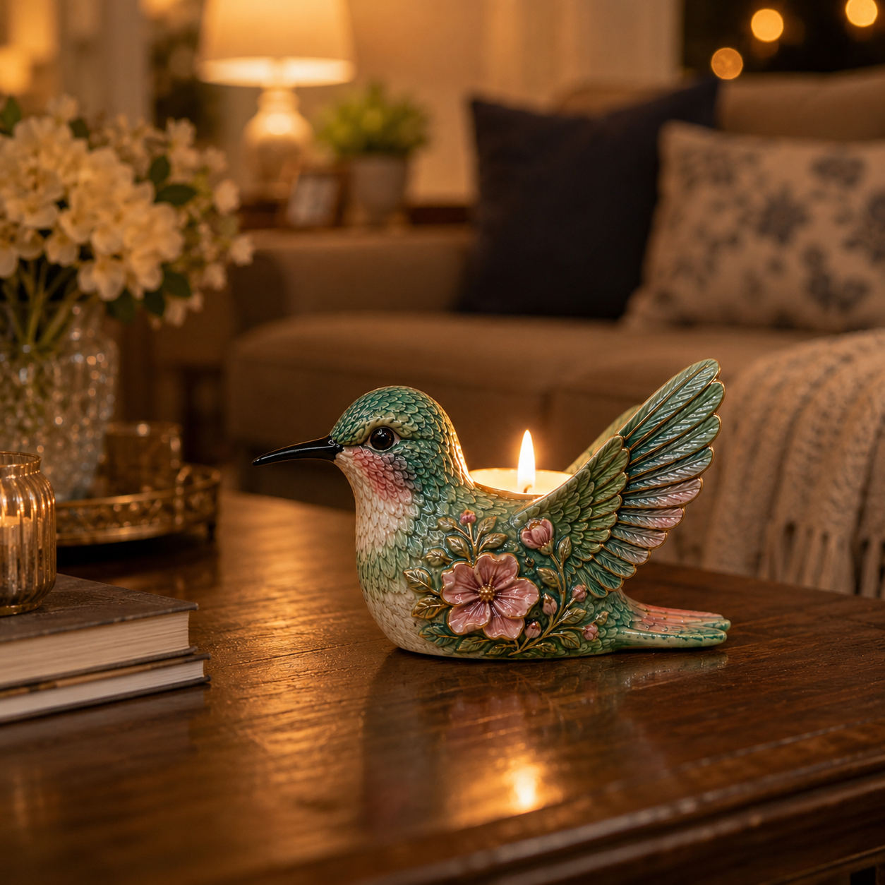 🌸Hummingbird Candle Holder Of Hope & Blessings ✨