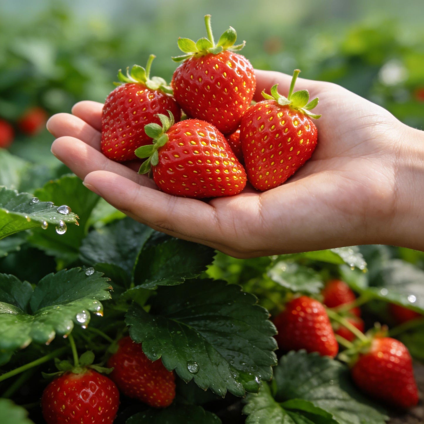 🍓Cream Giant Strawberry Seeds -- Various shapes & Natural juices🥤