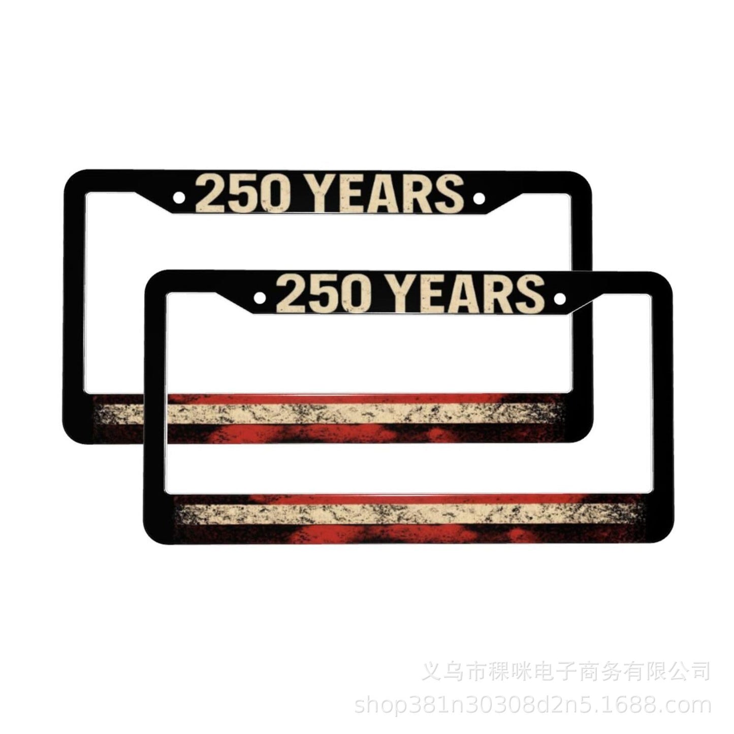 250th Anniversary Commemorative License Plate