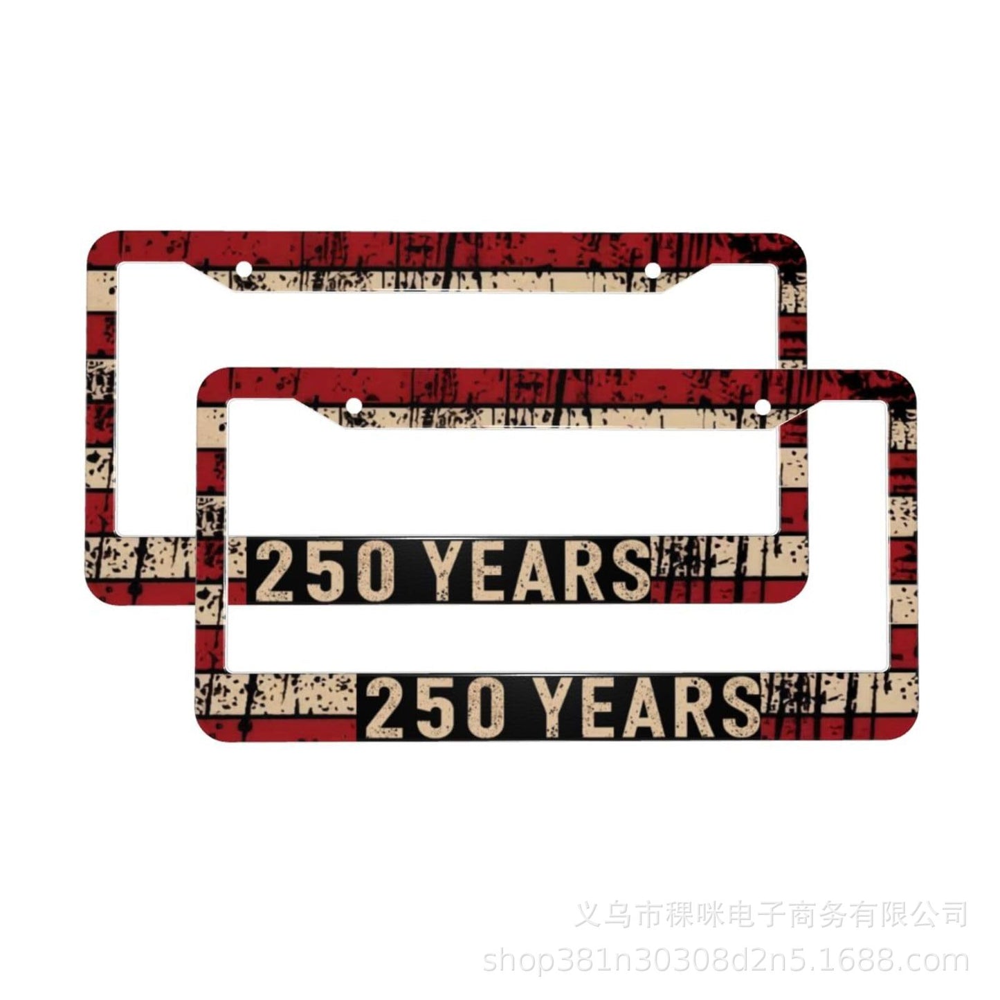 250th Anniversary Commemorative License Plate