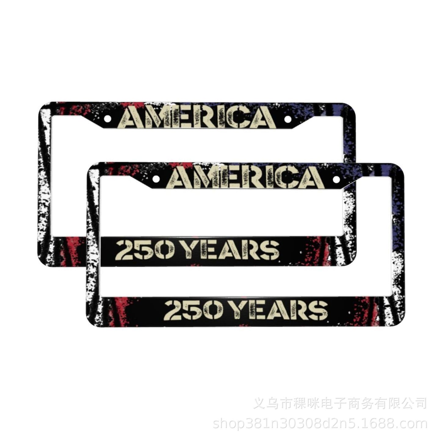 250th Anniversary Commemorative License Plate