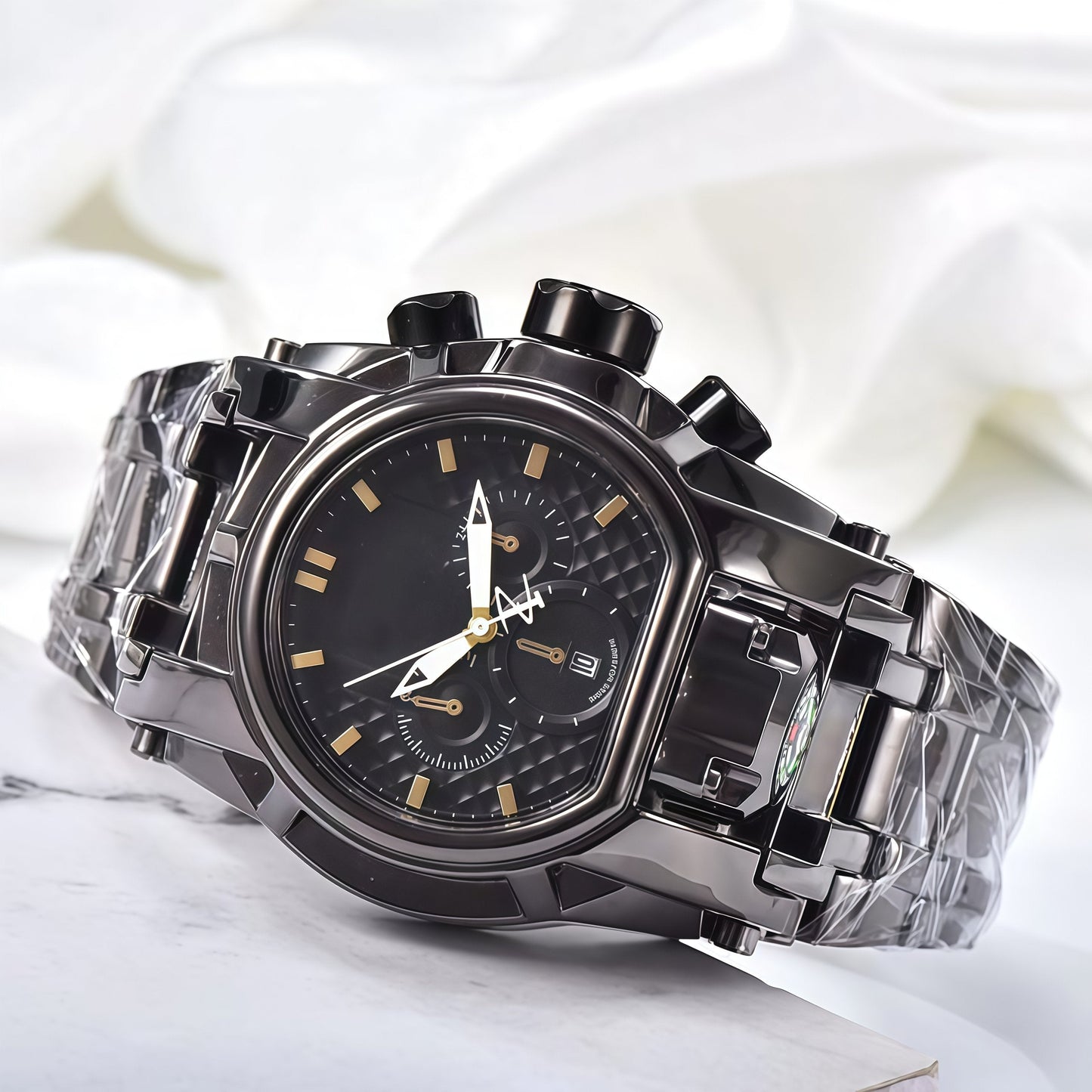 Large dial compass sports watch⌚️Fashion Casual Stainless Steel Wristwatch
