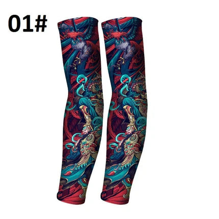✨2026 Brand New Design：Ukiyo-e style😎Stretchy Tattoo-Print Sleeve