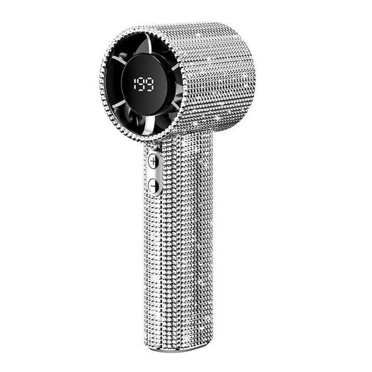 Diamond Fan Luxury Bling Portable Handheld Turbo Fan