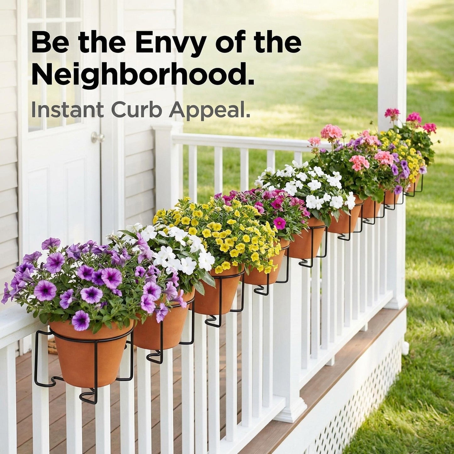 🌸🧺Tool-Free Balcony & Railing Plant Hanger.✨