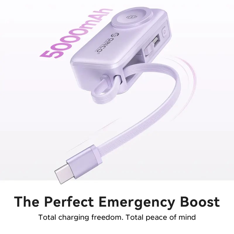 🔋 Orico 3-in-1 Power Bank – Wireless Watch Charger for iPhone & Android ✈️