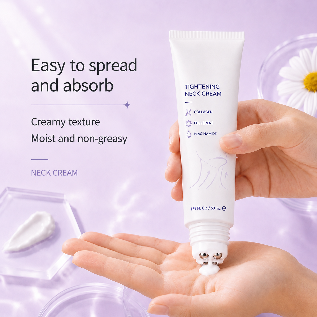 ✨ Instant Neck Lift Cream — 🧴 Infused with Retinol & Hyaluronic Acid | Firms the Neck, Reduces Wrinkles & Double Chin