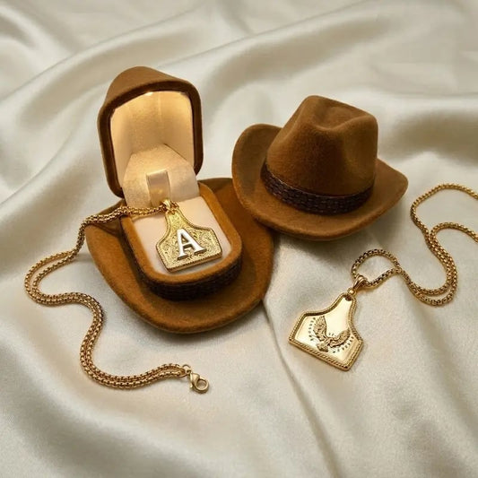 Cowtag Initial Necklace