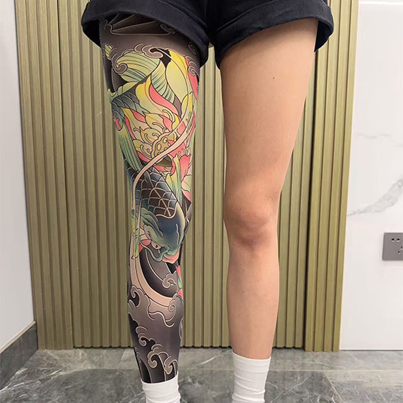 ✨2026 Brand New Design：Ukiyo-e style😎Stretchy Tattoo-Print Sleeve