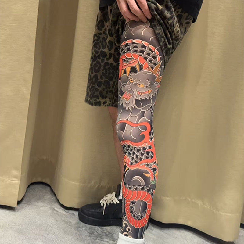 ✨2026 Brand New Design：Ukiyo-e style😎Stretchy Tattoo-Print Sleeve