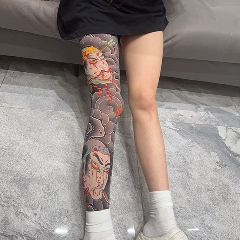 ✨2026 Brand New Design：Ukiyo-e style😎Stretchy Tattoo-Print Sleeve