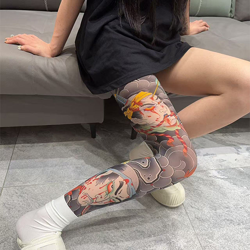 ✨2026 Brand New Design：Ukiyo-e style😎Stretchy Tattoo-Print Sleeve